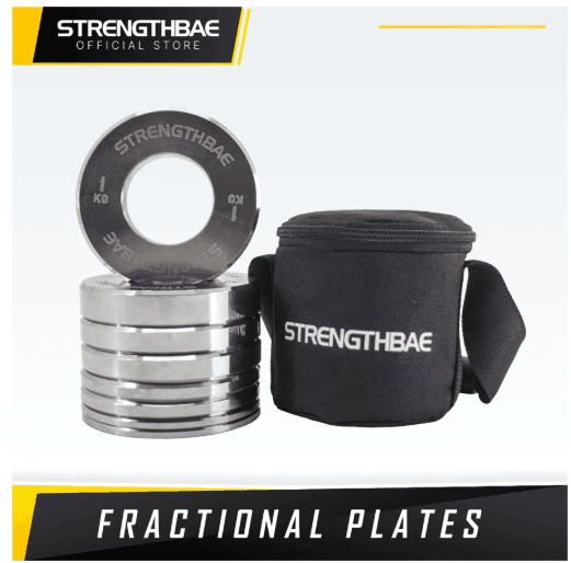 Fractional Plate Silver Strengthbae – Micro Plate Barbell Set 0,25–1 kg