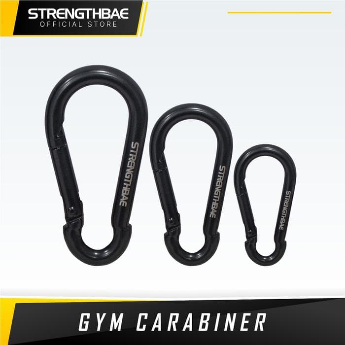 Gym Carabiner Strengthbae | Pengait Cable Attachment 6 cm, 8 cm & 10 cm
