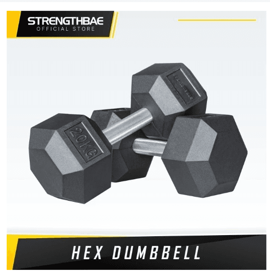 Hex Dumbbell Strengthbae | Dumbbell Karet 1–60 kg