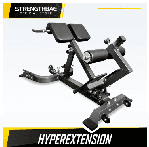 Hyperextension Strengthbae – Adjustable Back Extension Bench untuk Glutes, Hamstring, dan Lower Back