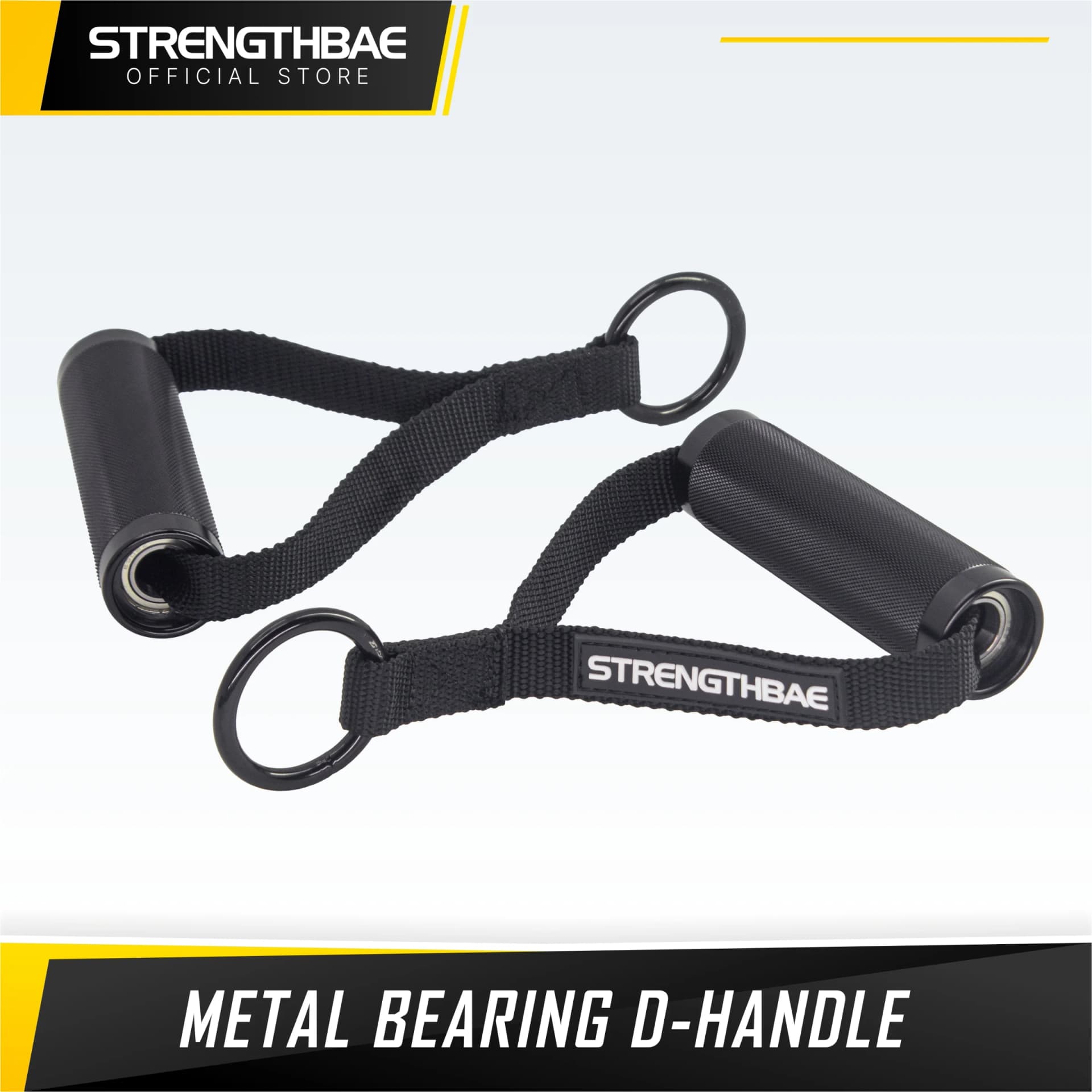D-Handle Metal Bearing Strengthbae – Aluminium Cable Machine Attachment