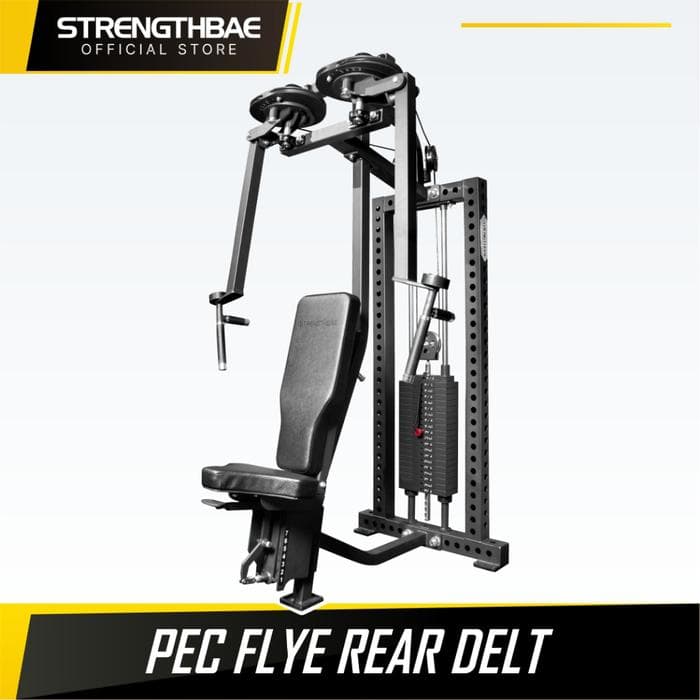 Pec Fly Rear Delt Machine Strengthbae – Mesin Dada dan Bahu Belakang 2-in-1