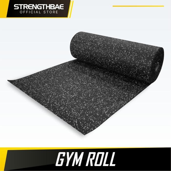 Rubber Gym Roll Mat Strengthbae | Lantai Gym Roll Heavy Duty 6–10 mm