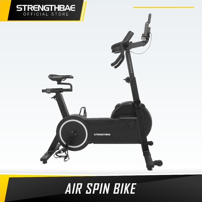 Spin Air Bike Strengthbae – Sepeda Statis Fan Resistance untuk Full-Body Cardio