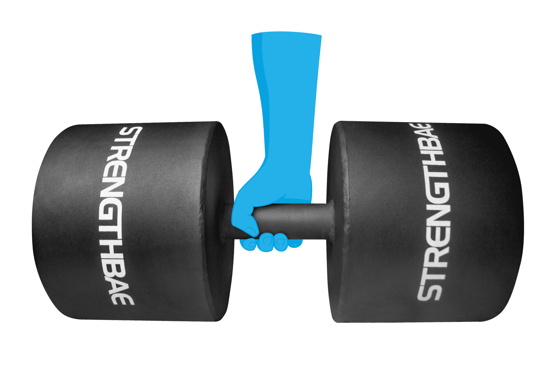 Pegangan Tebal untuk Meniru Latihan Strongman