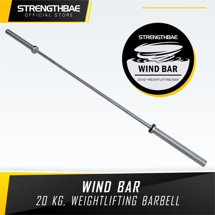 Wind Bar Strengthbae – Weightlifting Bar 15 kg dan 20 kg untuk Clean & Snatch