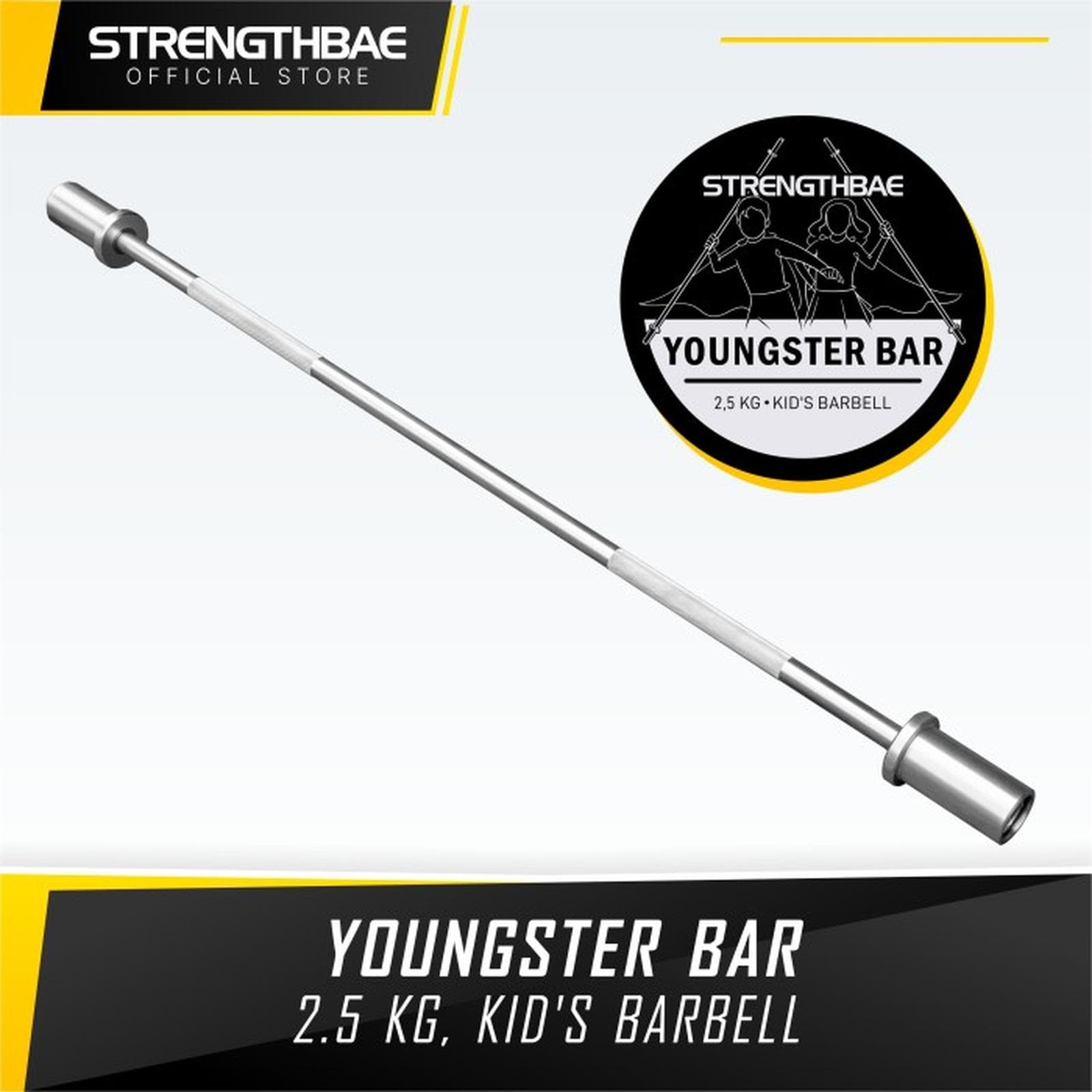 Youngster Bar Strengthbae – Barbell Anak 2,5 kg dengan Sleeve 5 cm